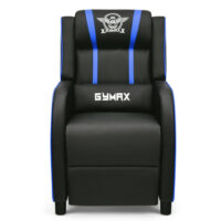 Massage Racing Gaming Single Recliner Chair-Blue - Image 5