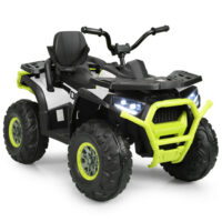 12 V Kids Electric 4-Wheeler ATV Quad with MP3 and LED Lights-White - Image 3