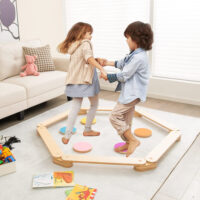 12-Piece Kids Wooden Balance Beam with Colorful Steeping Stones - Image 6