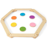 12-Piece Kids Wooden Balance Beam with Colorful Steeping Stones - Image 3